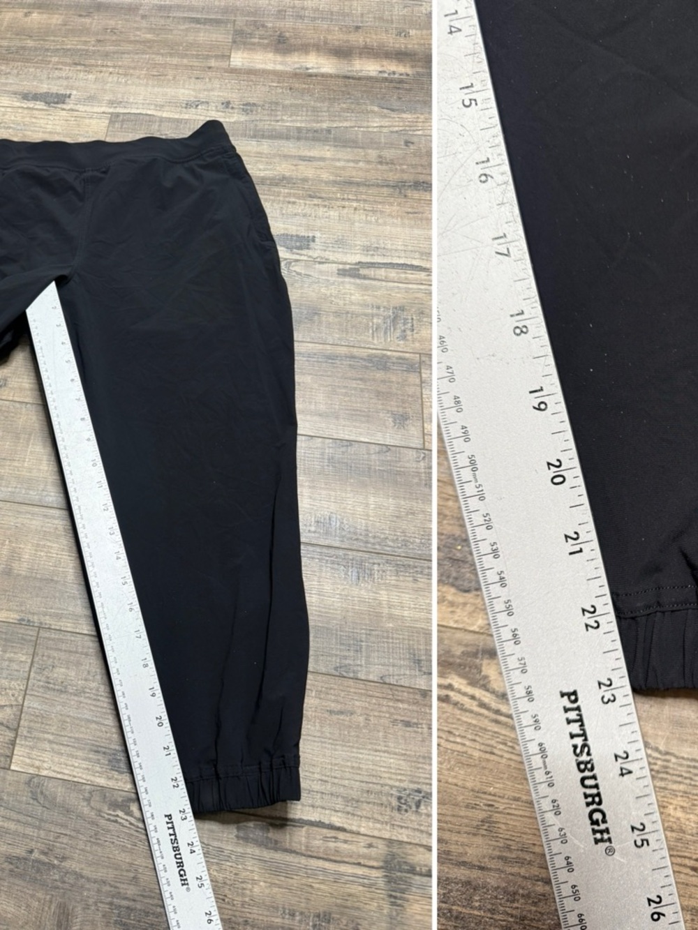 Lululemon Adapted State High-Rise Cropped Jogger Black Lycra Women's 12 - Picture 8 of 8